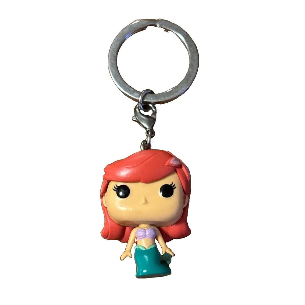 Ariel Little Mermaid Disney Funko Pop Souvenir Keychain Key Chain Detachable